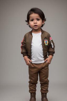 Bolivian infant boy with  brown hair