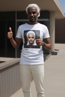 Sudanese adult male with  white hair