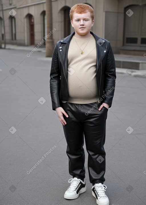 Turkish teenager boy with  ginger hair