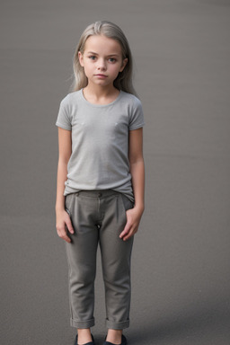 Dutch child girl with  gray hair