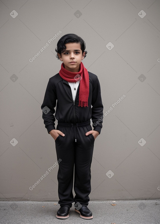 Puerto rican child boy with  black hair