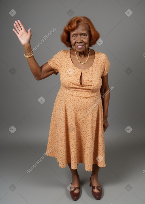 Elderly female with  ginger hair