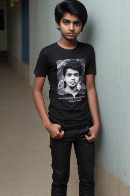 Bangladeshi teenager boy with  black hair