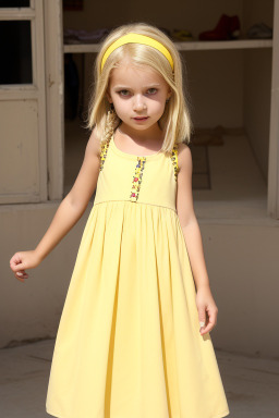 Tunisian child female with  blonde hair