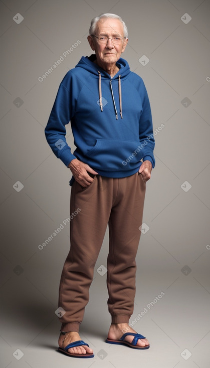 American elderly male with  brown hair