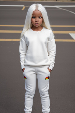 Zimbabwean child girl with  white hair