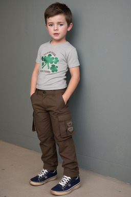 Irish child boy with  brown hair