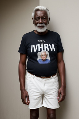 Elderly male with  white hair