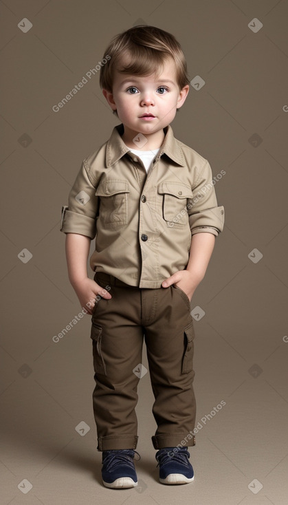 South african infant boy with  brown hair