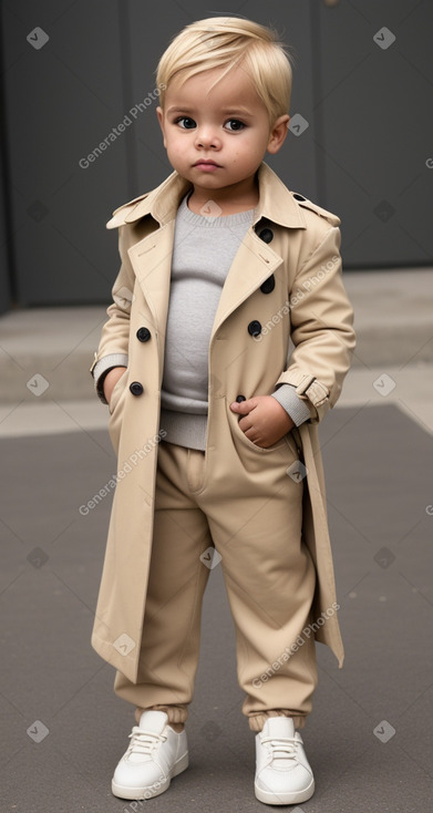 Panamanian infant boy with  blonde hair