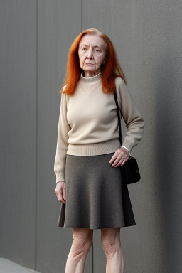 Russian elderly female with  ginger hair