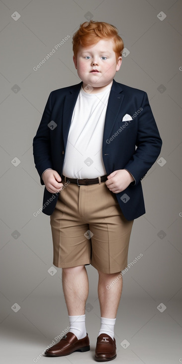 French child boy with  ginger hair