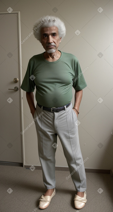 Arab elderly male with  gray hair