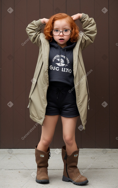 Guatemalan infant girl with  ginger hair