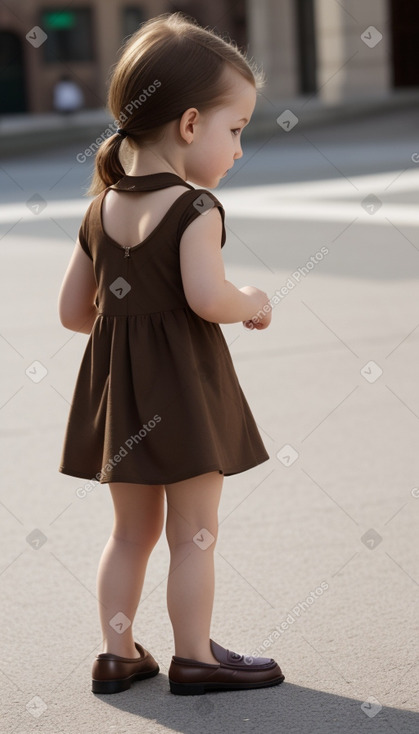 Hungarian infant girl with  brown hair