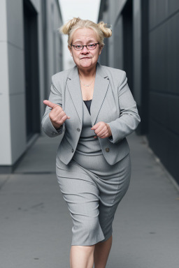 Swedish elderly female with  blonde hair