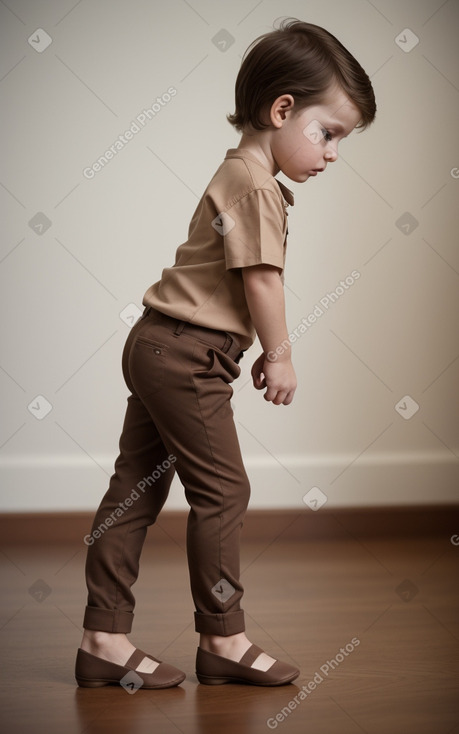 Croatian infant boy with  brown hair