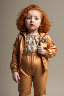 British infant girl with  ginger hair