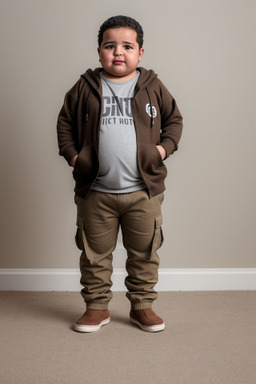 Libyan infant boy with  brown hair