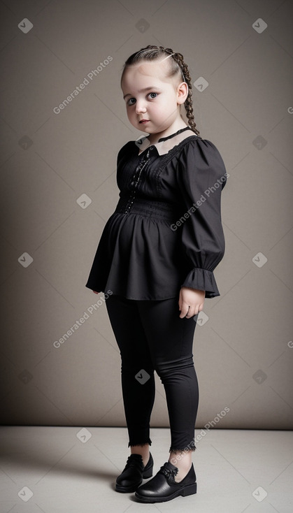 Bulgarian infant girl with  gray hair