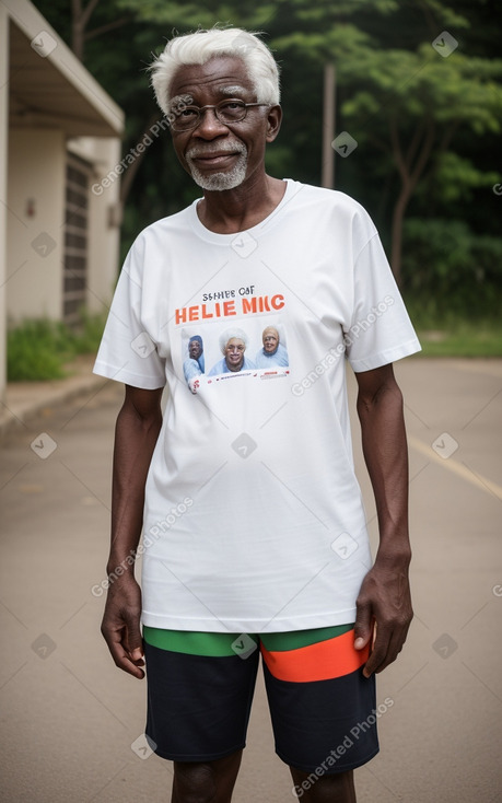 Ghanaian elderly male with  white hair