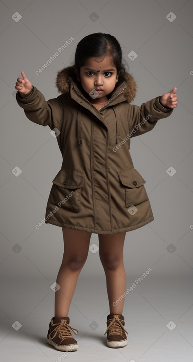 Bangladeshi infant girl with  brown hair