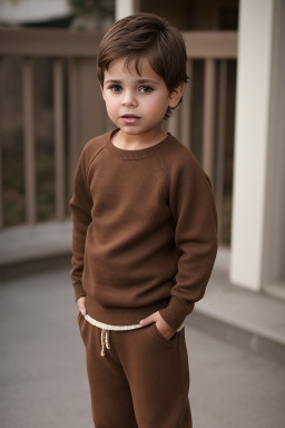 Child boy with  brown hair