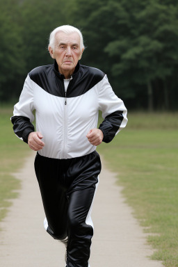 Elderly male with  black hair