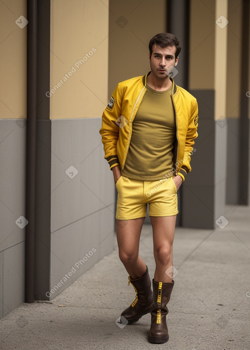 Portuguese adult male with  brown hair