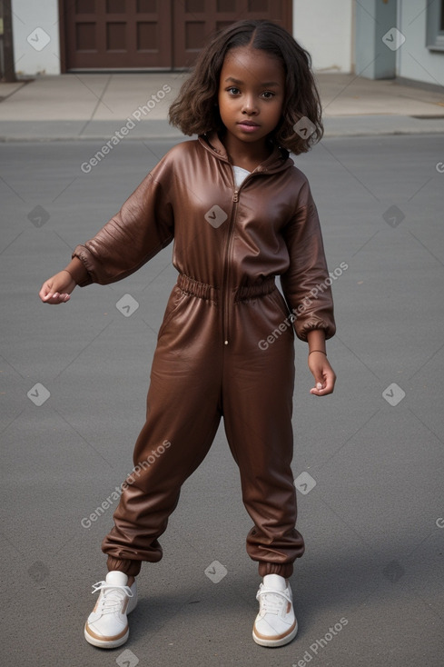 Child girl with  brown hair