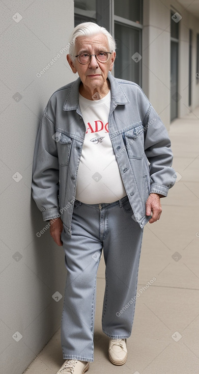 Elderly male with  white hair