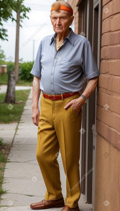 Serbian elderly male with  ginger hair