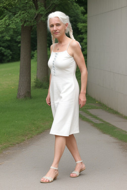 Austrian 45 years female with  white hair