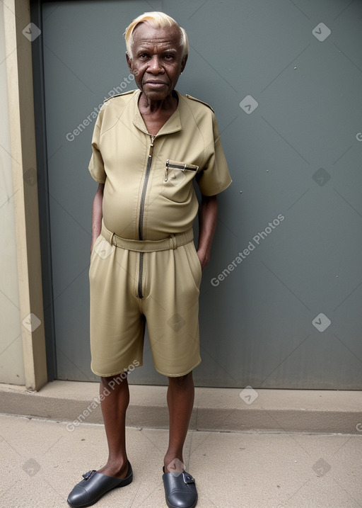 Nigerian elderly male with  blonde hair