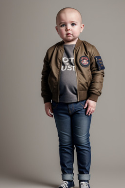 British infant boy with  brown hair