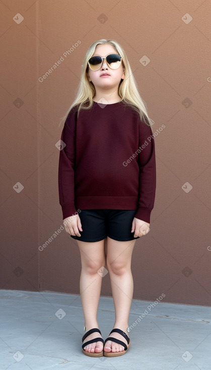 Iranian child girl with  blonde hair