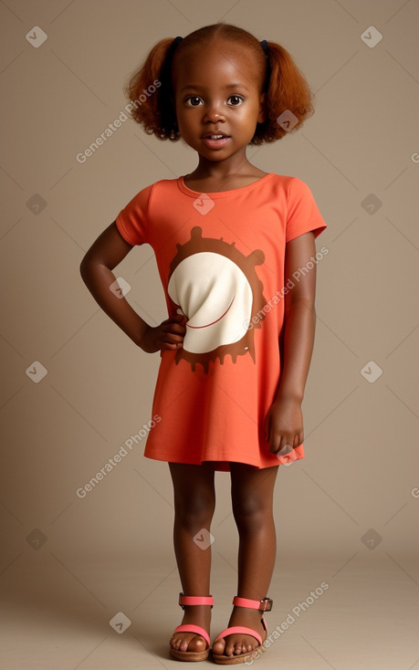 Kenyan infant girl with  ginger hair