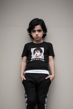 Portuguese child boy with  black hair