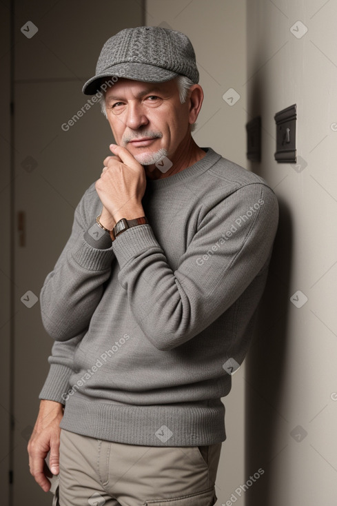 Slovak middle-aged male with  gray hair