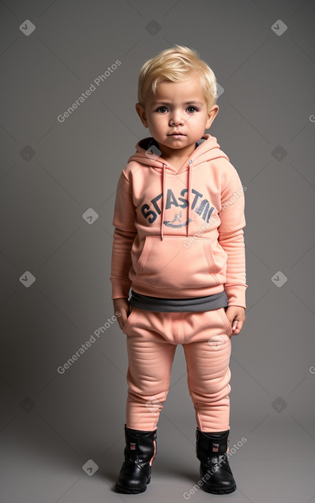 Paraguayan infant boy with  blonde hair