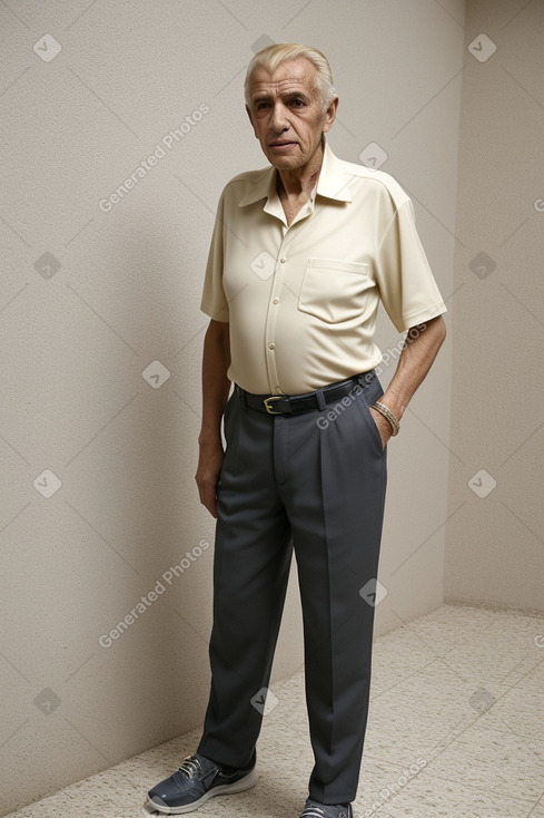 Algerian elderly male with  blonde hair