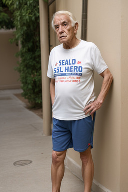 Spanish elderly male with  blonde hair