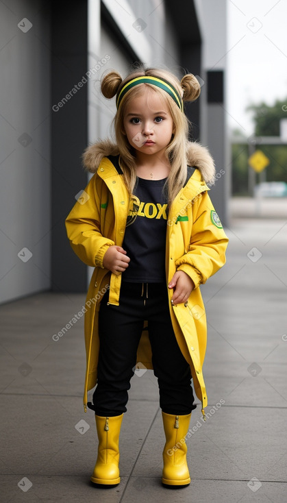 Brazilian infant girl with  blonde hair