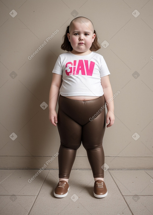 Croatian child girl with  brown hair