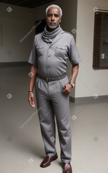 Somali middle-aged male with  gray hair