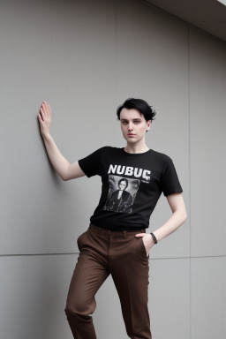 Lithuanian adult non-binary with  black hair