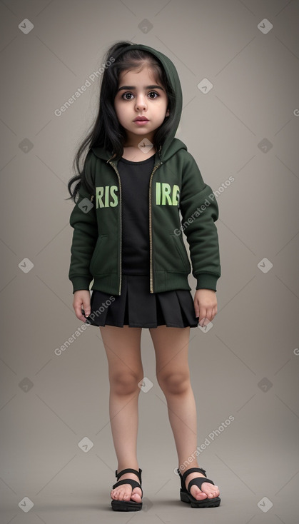 Iraqi infant girl with  black hair