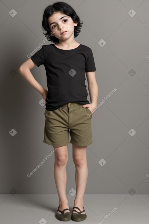 Argentine child boy with  black hair