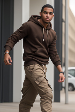 Dominican young adult male with  brown hair