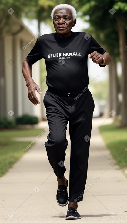 Nigerian elderly male with  black hair